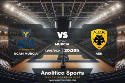 Pronóstico UCAM Murcia – AEK | Champions League (12/03/2024)