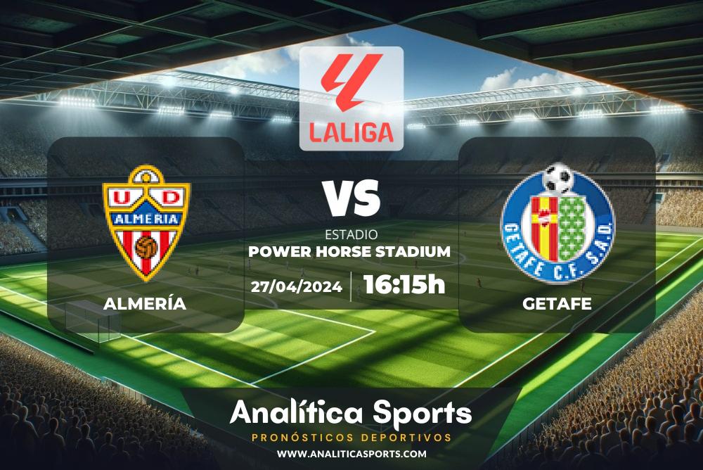 Pronóstico Almería – Getafe | LaLiga EA Sports (27/04/2024)