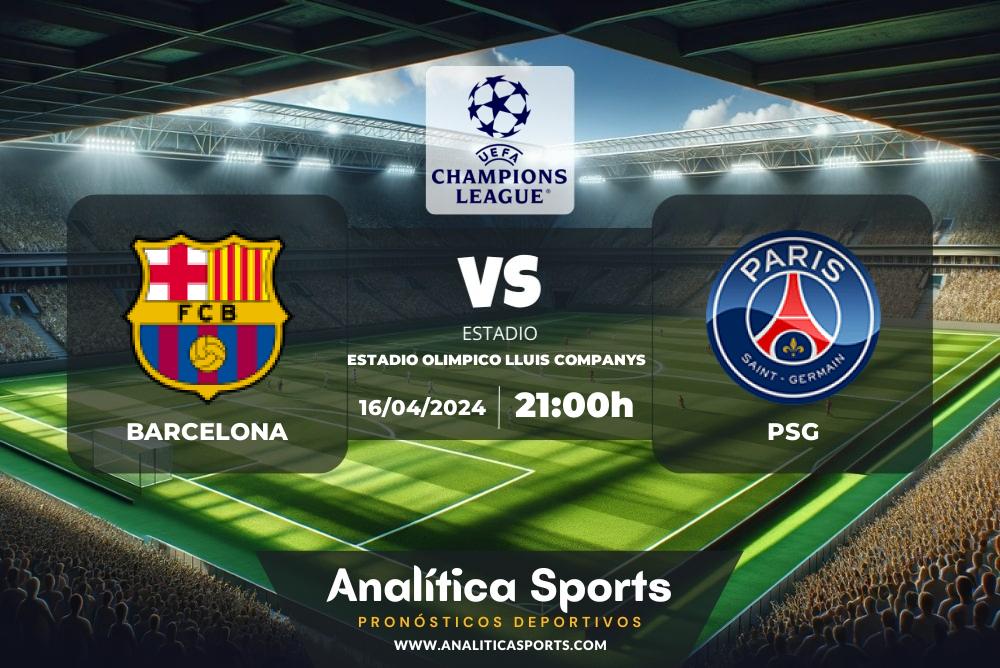 Pronóstico Barcelona – PSG | Champions League (16/04/2024)