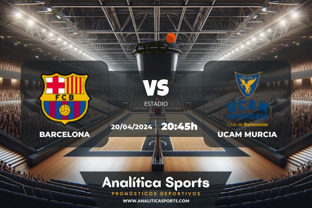 Pronóstico Barcelona – UCAM Murcia | Liga Endesa (20/04/2024)