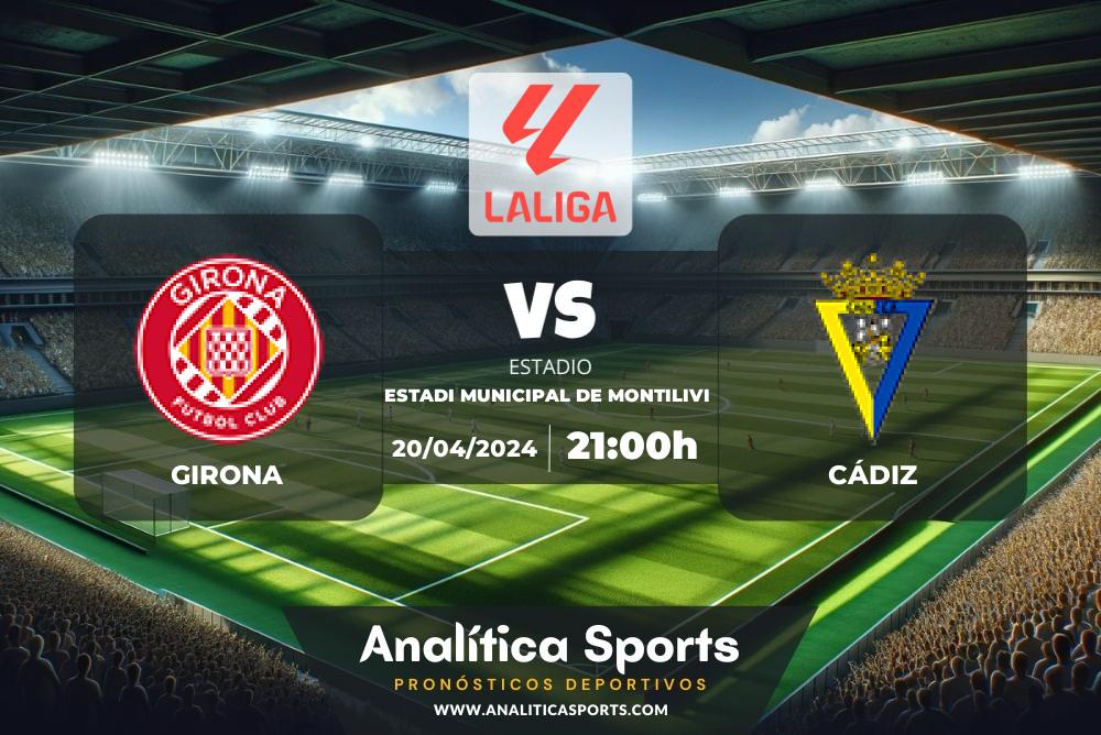 Pronóstico Girona – Cádiz | LaLiga EA Sports (20/04/2024)