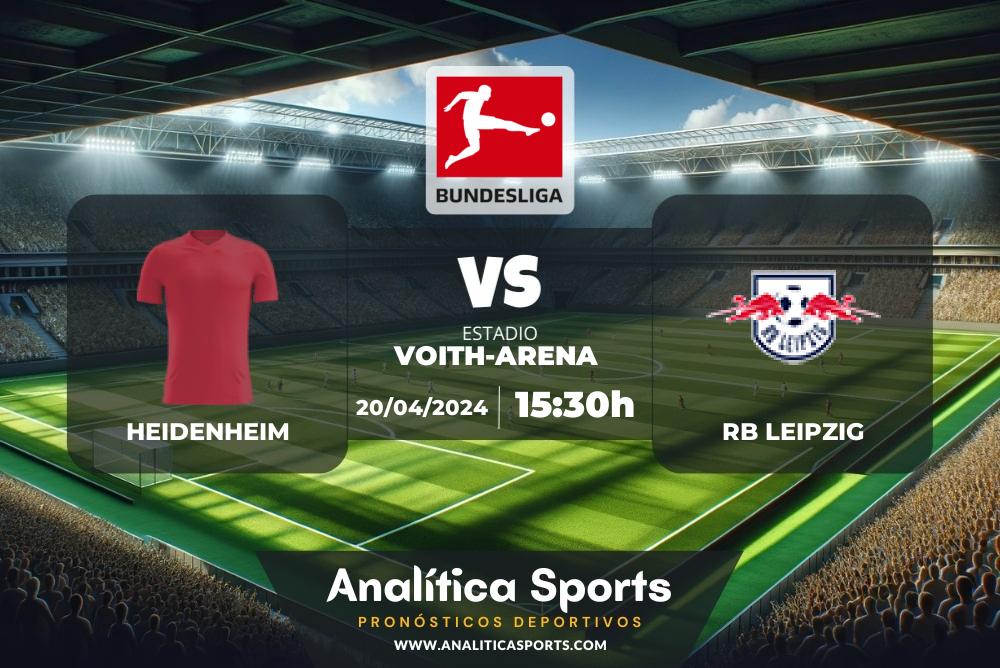 Pronóstico Heidenheim – RB Leipzig | Bundesliga (20/04/2024)