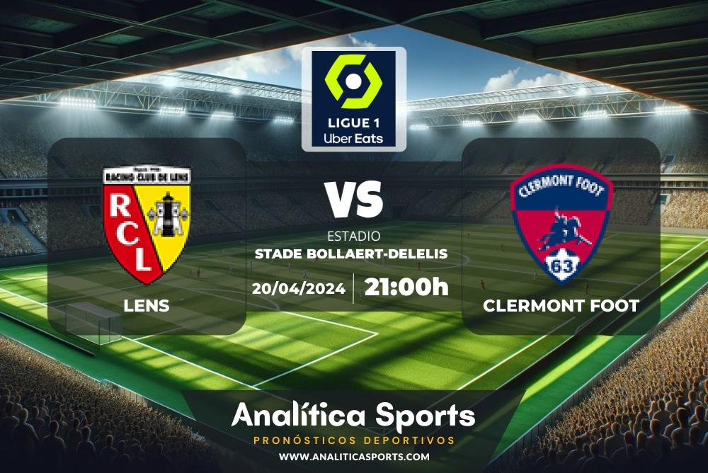 Pronóstico Lens – Clermont Foot | Ligue 1 (20/04/2024)