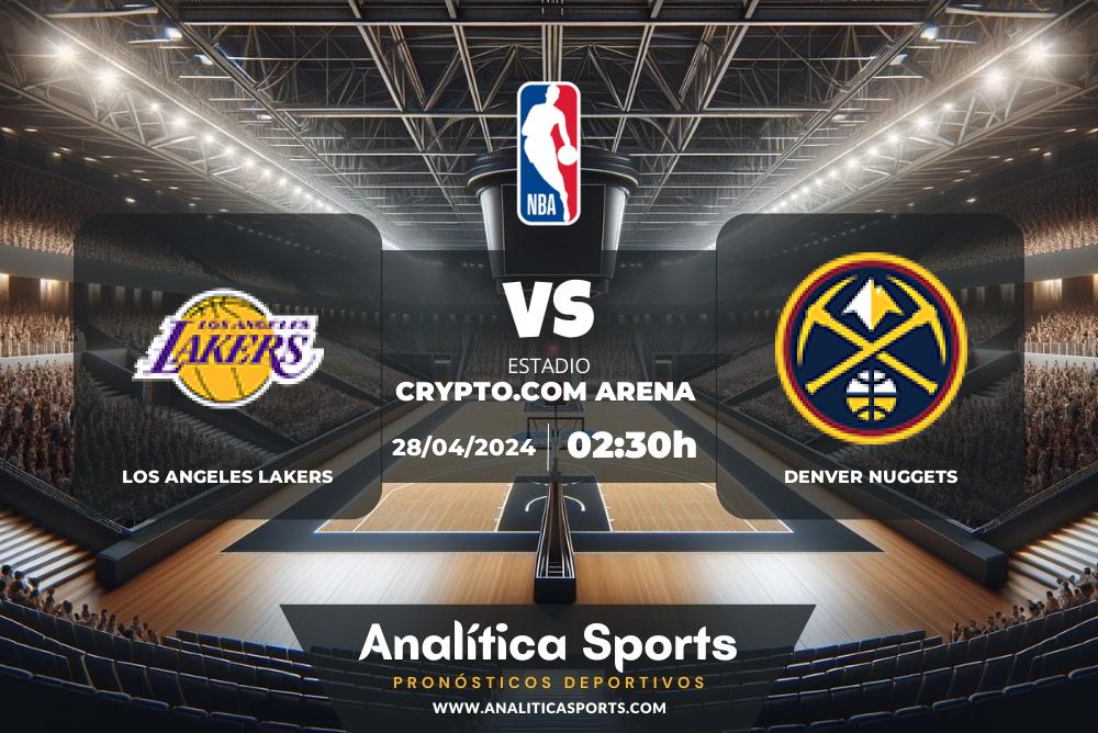 Pronóstico Los Angeles Lakers – Denver Nuggets | NBA (28/04/2024)