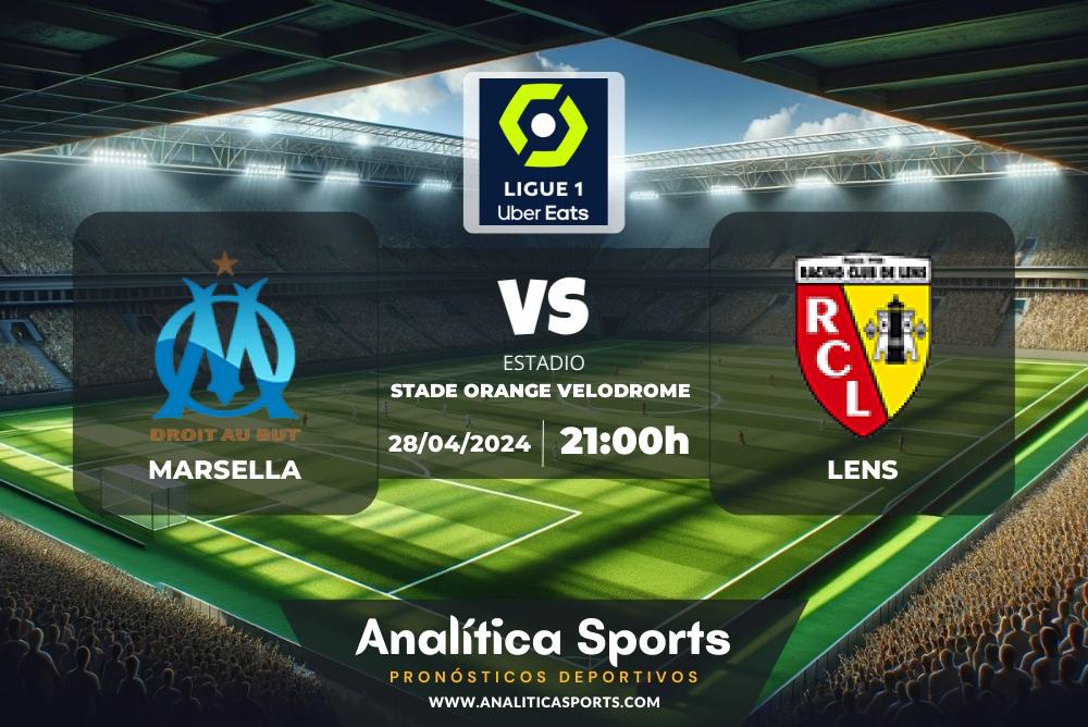 Pronóstico Marsella – Lens | Ligue 1 (28/04/2024)