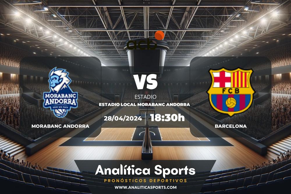 Pronóstico Morabanc Andorra – Barcelona | Liga ACB (28/04/2024)