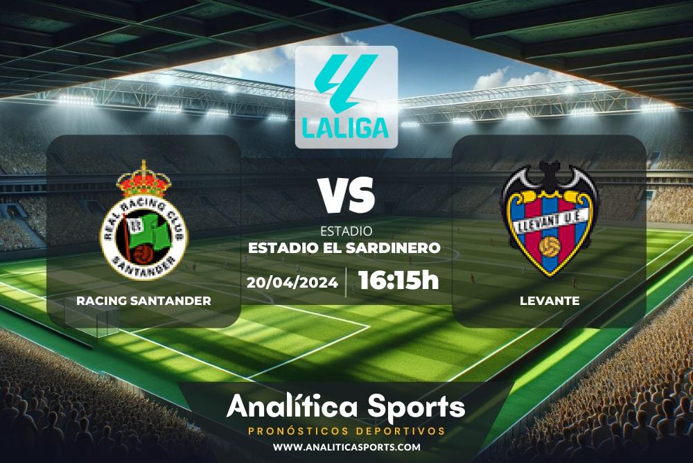 Pronóstico Racing Santander – Levante | LaLiga 2 Hypermotion (20/04/2024)