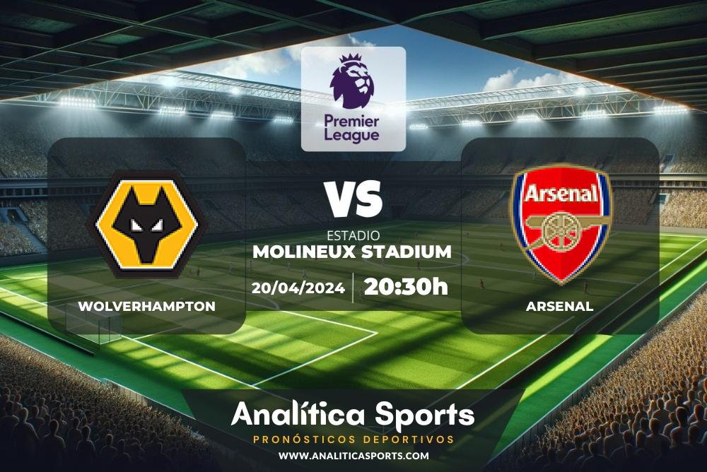 Pronóstico Wolverhampton – Arsenal | Premier League (20/04/2024)