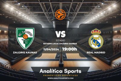 Pronóstico Zalgiris Kaunas – Real Madrid | Euroliga (11/04/2024)