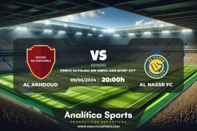 Pronóstico Al Akhdoud – Al Nassr FC | Liga Profesional Saudí (09/05/2024)