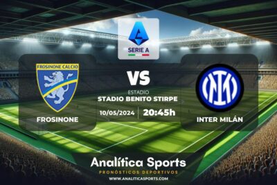Pronóstico Frosinone – Inter Milán | Serie A (10/05/2024)